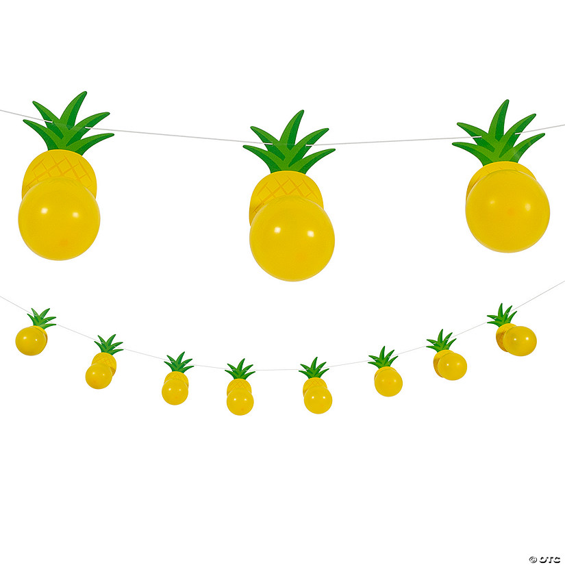 Pineapple Balloon Garland Kit &amp;#8211; 17 Pc. Image