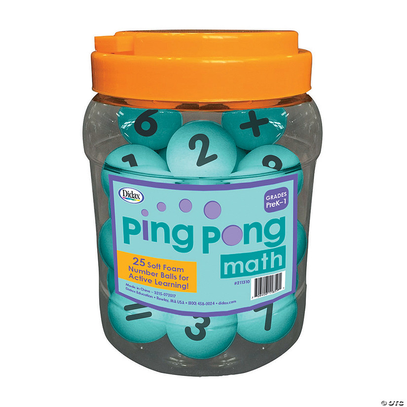 Ping Pong Math Set Oriental Trading