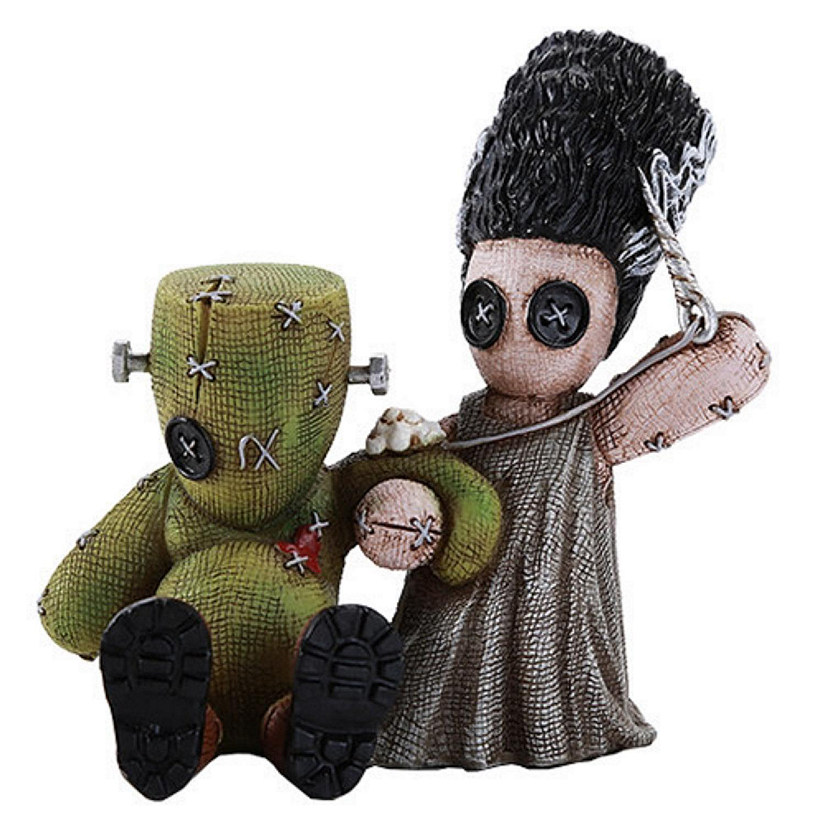 Pinheads Mad Stitch Love Frankenstein with His Bride Halloween Figurine Monster Image