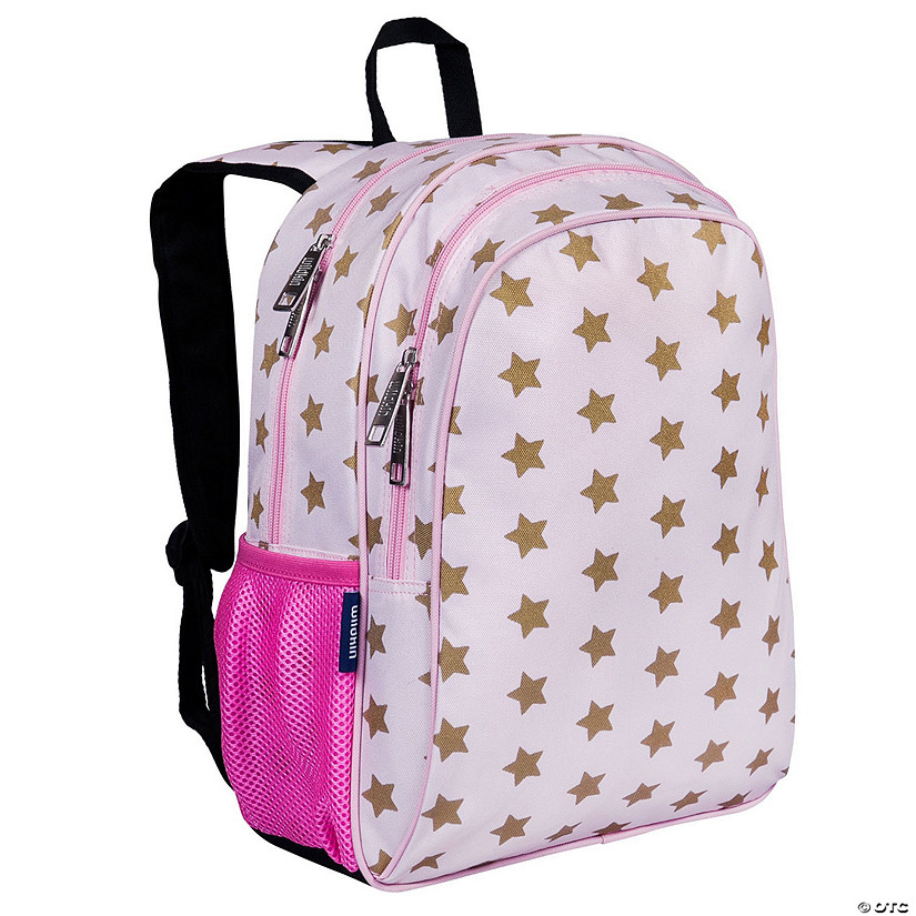 Pink and Gold Stars 15 Inch Backpack Image