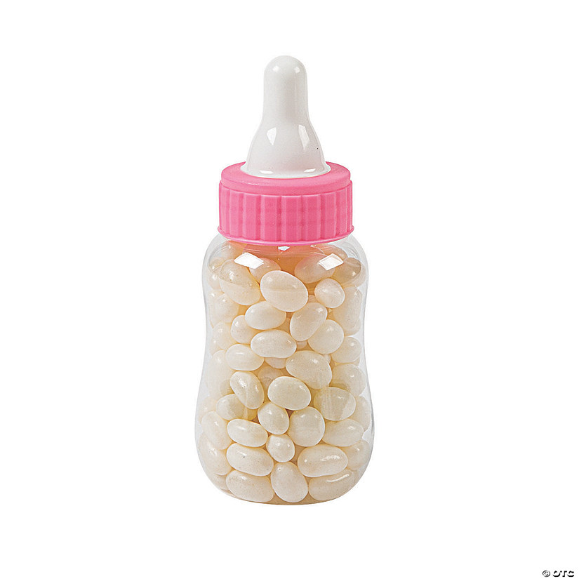 Pink Baby Bottle Favor Containers - 12 Pc. Image