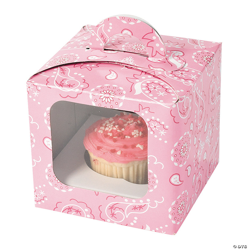 Pink bandana cupcake boxes