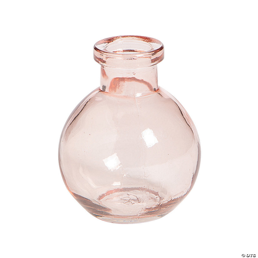 Pink Bulb Shape Bud Vases - 6 Pc. Image