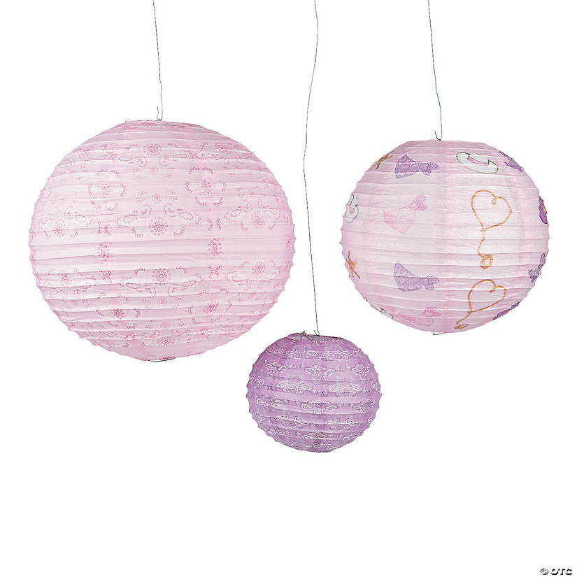 Pink Cowgirl Hanging Paper Lanterns | Oriental Trading