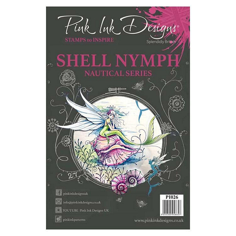 Pink Ink Designs A5 Clear Stamp Shell Nymph Image
