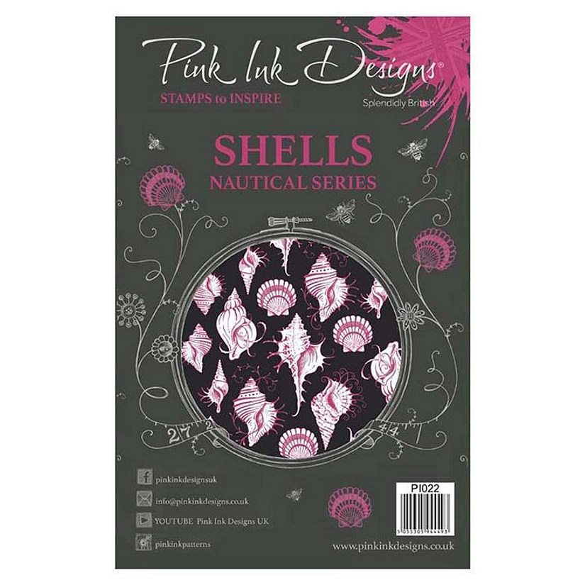Pink Ink Designs A5 Clear Stamp Shells Image