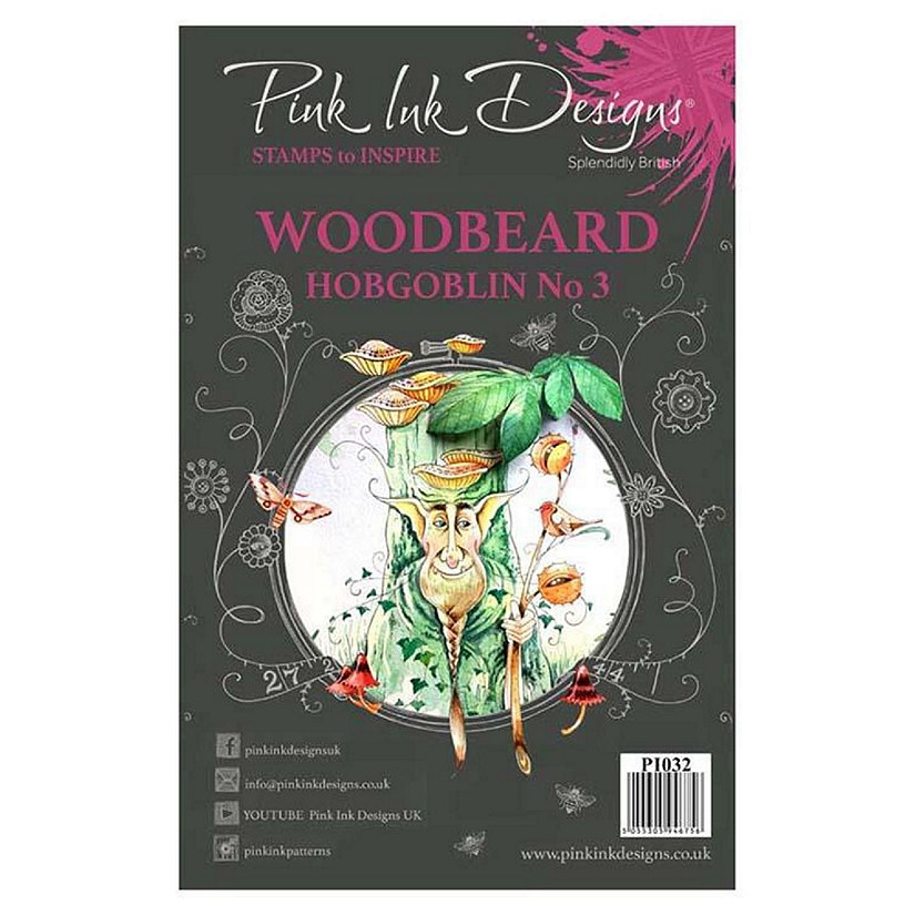 Pink Ink Designs A5 Clear Stamp Woodbeard Image