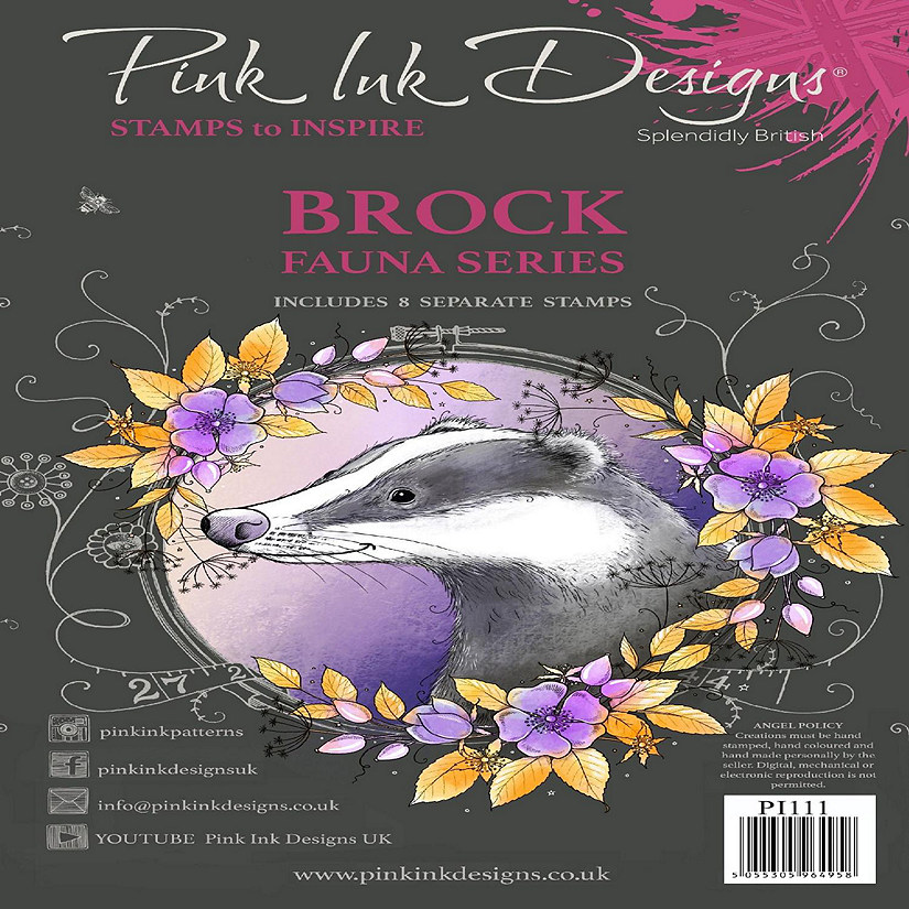 Pink Ink Designs Brock A5 Clear Stamp Image