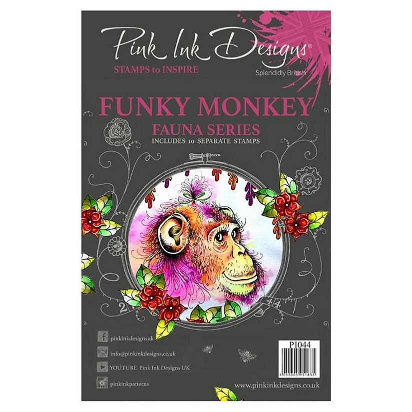 Pink Ink Designs Clear Stamp Cheeky Monkey Image