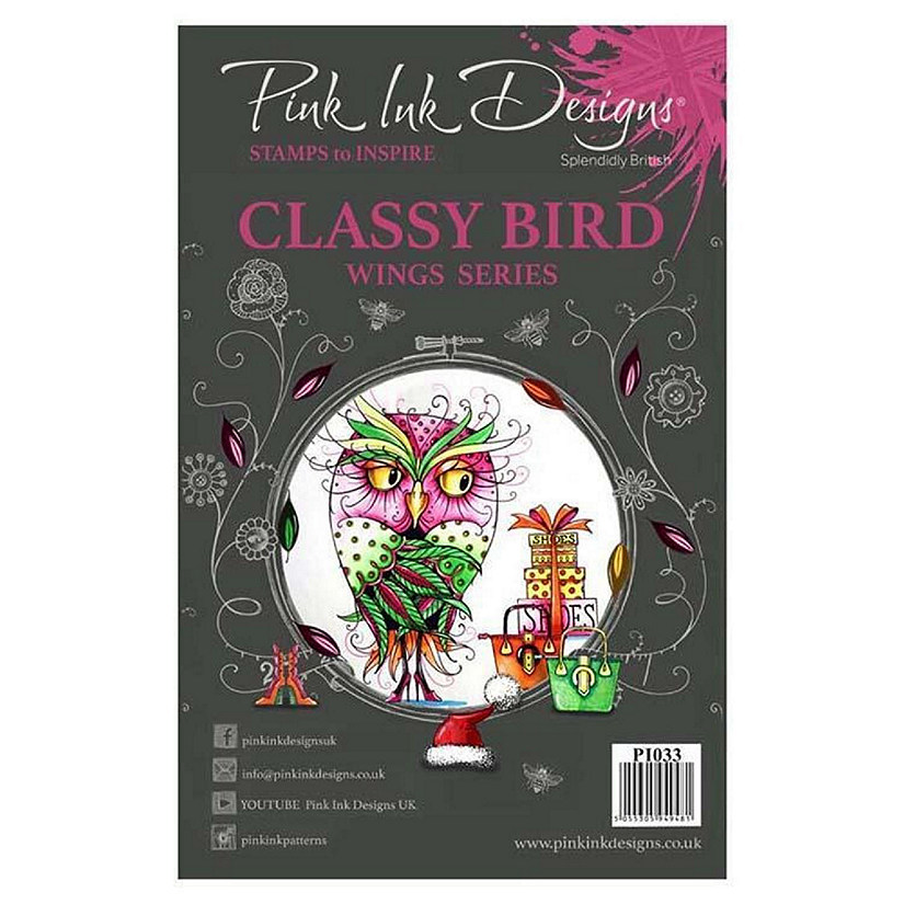 Pink Ink Designs Clear Stamp Classy Bird Image