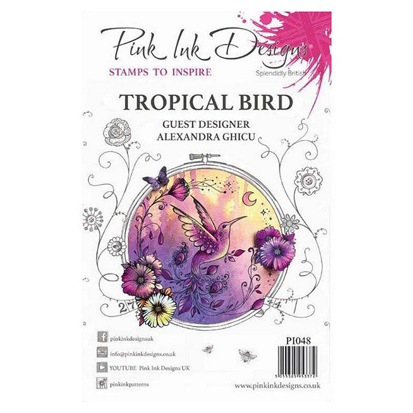 Pink Ink Designs Clear Stamp Tropical Bird Image