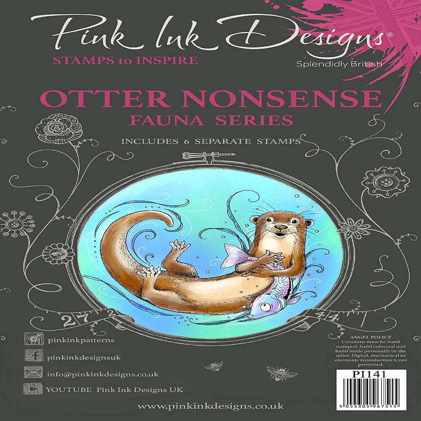 Pink Ink Designs Otter Nonsense A5 Clear Stamp Image