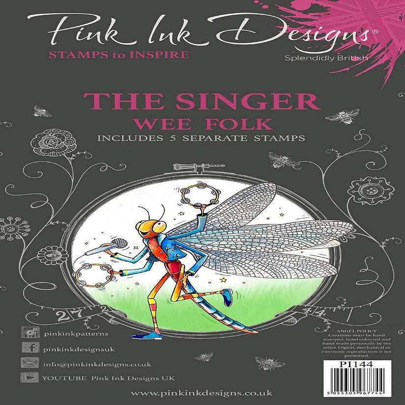 Pink Ink Designs The Singer A6 Clear Stamp Set Image