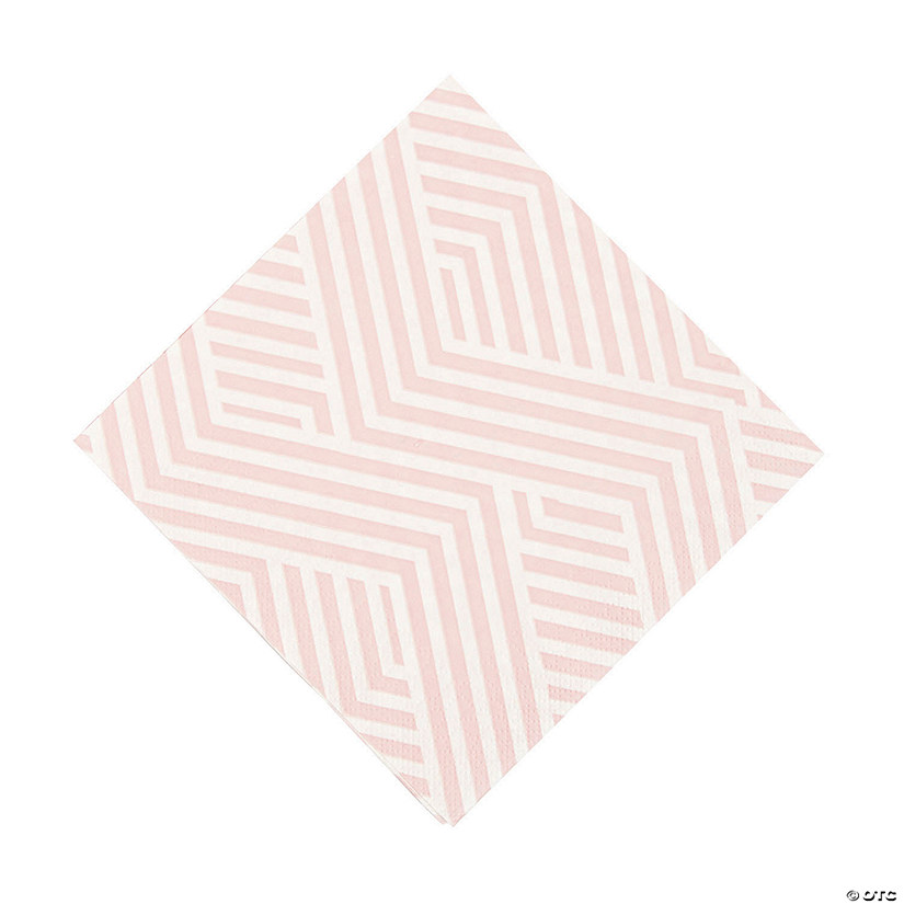 Pink Overlapping Chevron Luncheon Napkins - 16 Pc. Image