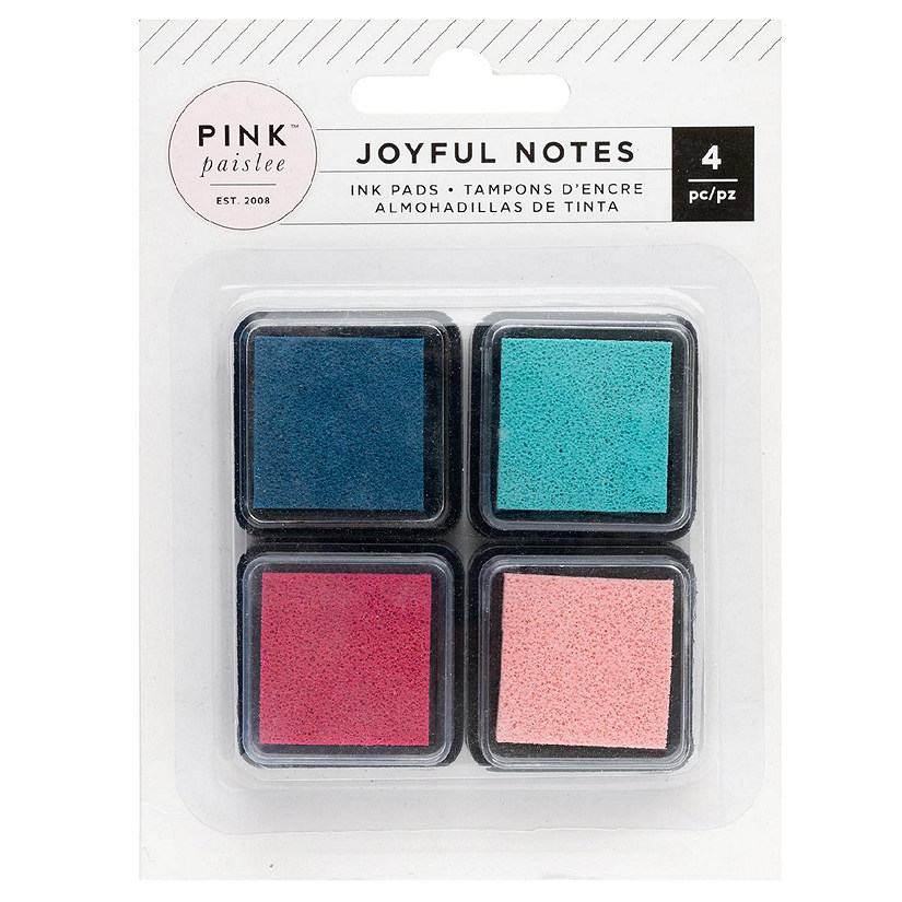 Pink Paisley Joyful Notes Ink Pads-4/Pkg Image