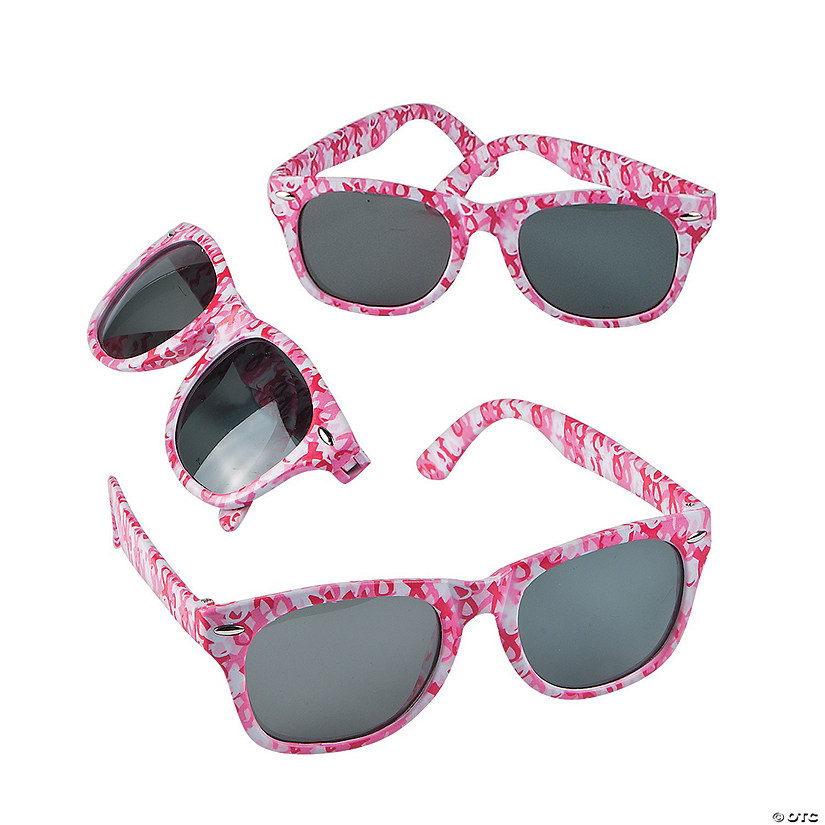 Pink Ribbon Camouflage Sunglasses - 12 Pc. Image