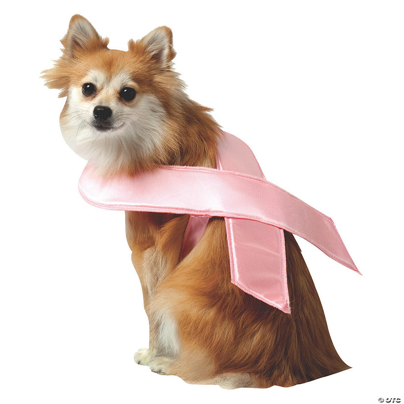 Pink Ribbon Dog Costume - Medium Image