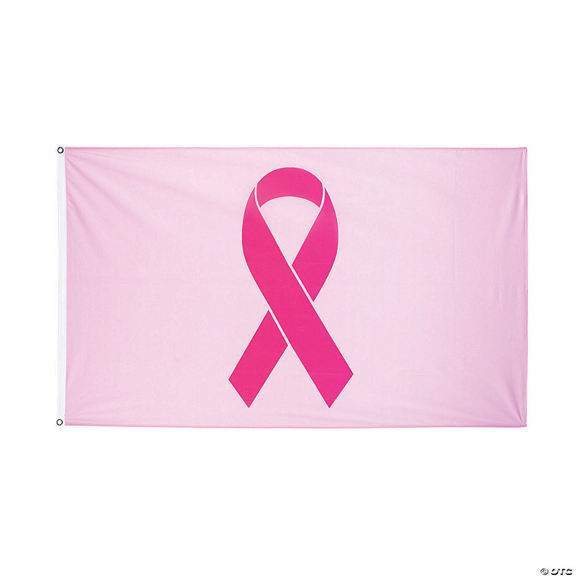 Pink Ribbon Flag - 5 ft. x 3 ft. - Discontinued