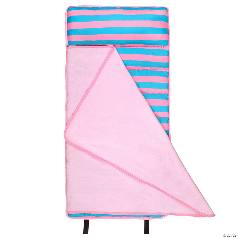 Pink Stripes Microfiber Toddler Nap Mat Image