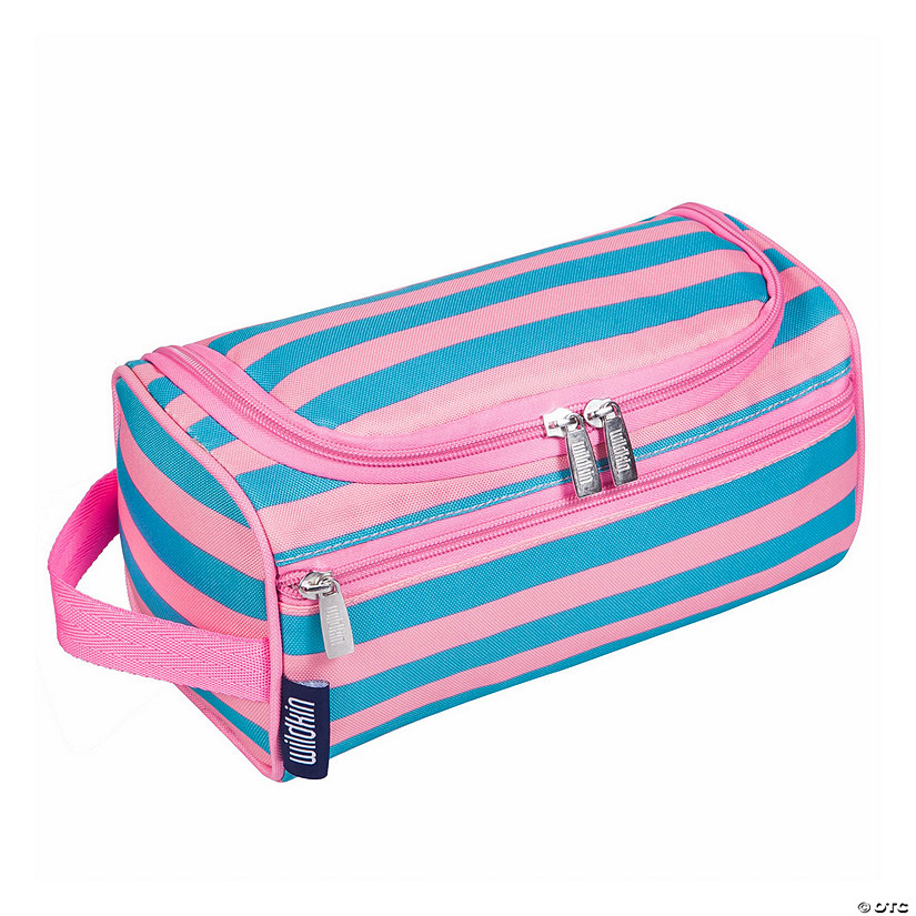 Pink Stripes Toiletry Bag Image
