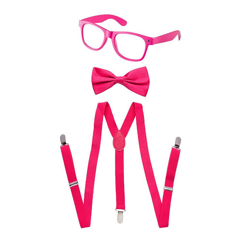 Pink Suspenders, Bowtie, Sunglasses Image