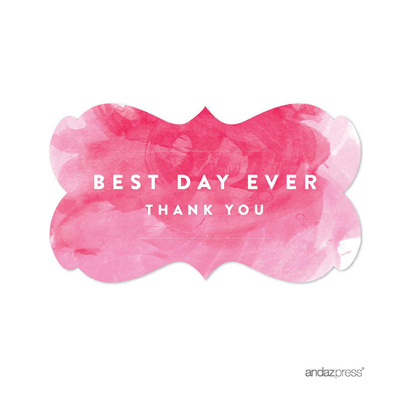 Pink Watercolor Best Day Ever 36-Pack Image