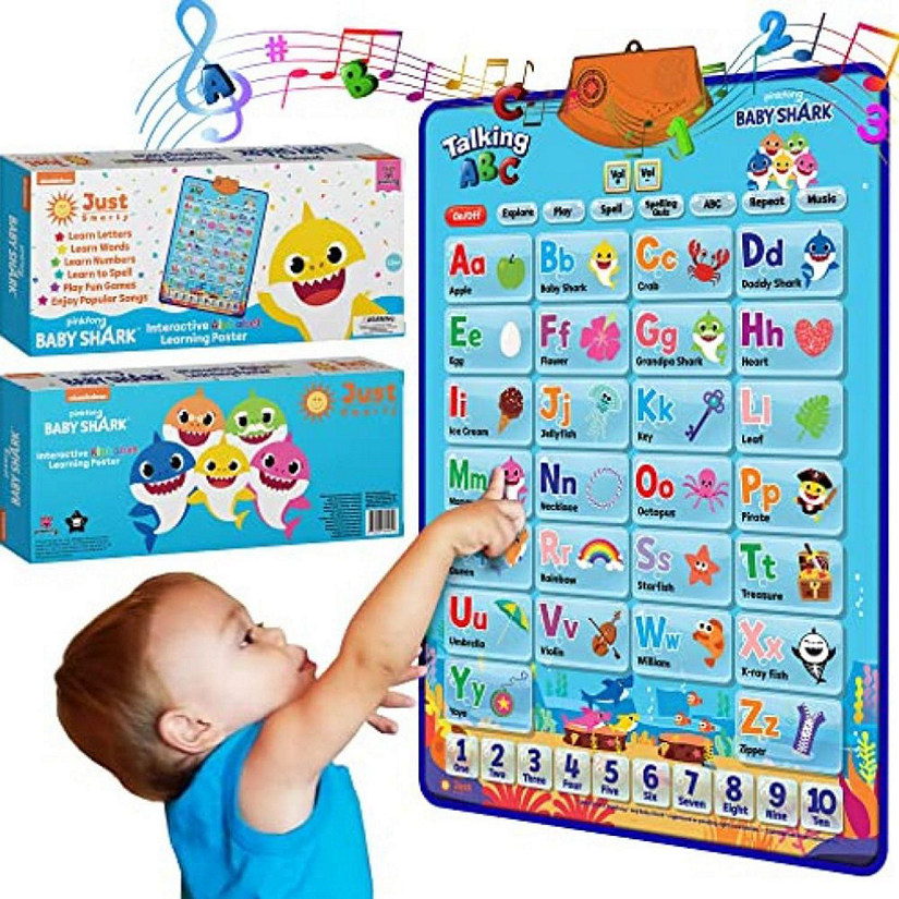 Pinkfong Baby Shark Talking and Signing Alphabet Learning Poster