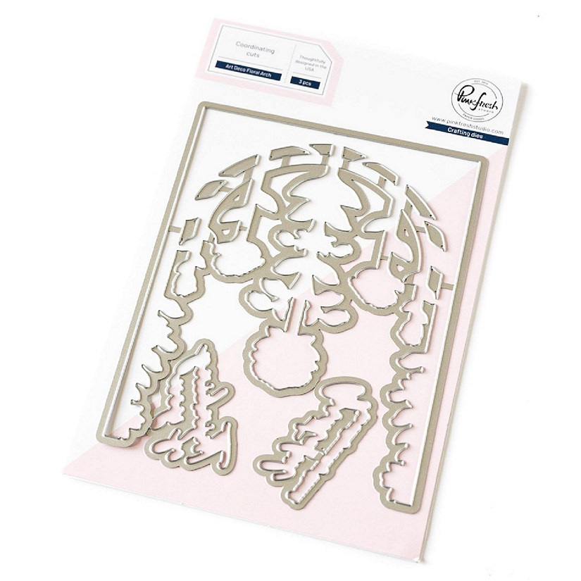 Pinkfresh Studio Die Set Art Deco Floral Arch Oriental Trading