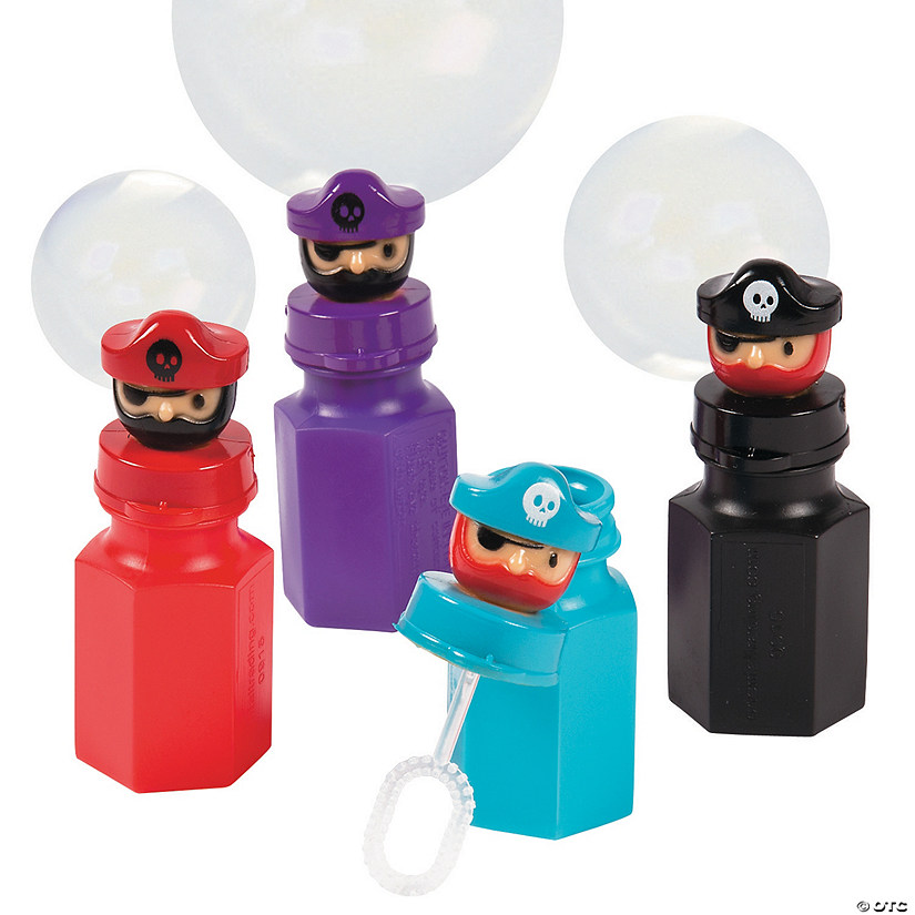 Pirate Character Bubbles - 12 Pc. Image