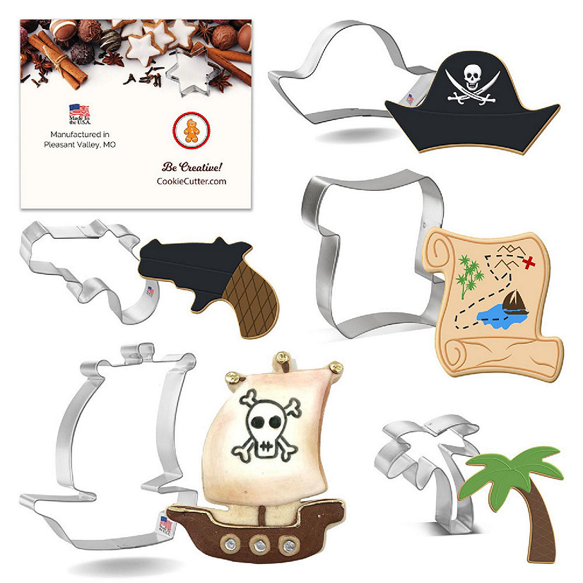 Pirate Cookie Cutter Set 5 Pc HS0511 Image