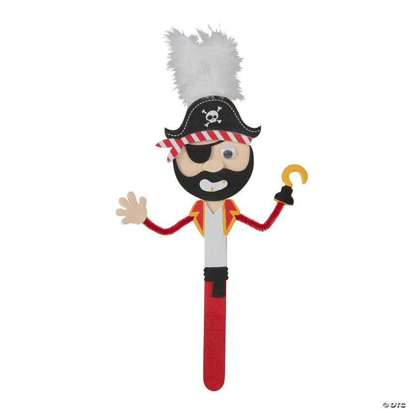 Pirate Craft Stick Craft Kit - Makes 12 Image