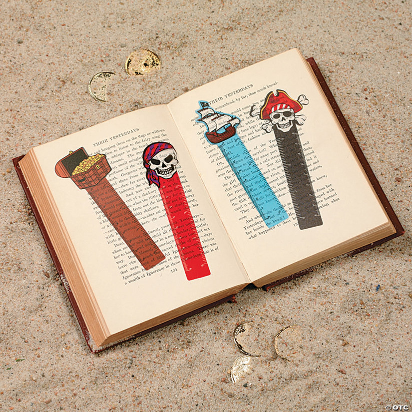 Pirate Ruler Bookmarks - 48 Pc. Image