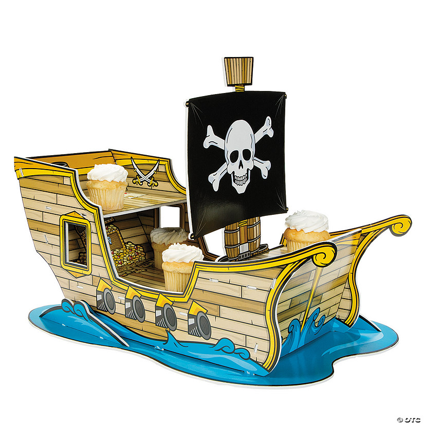 Pirate Ship Cupcake Stand Image