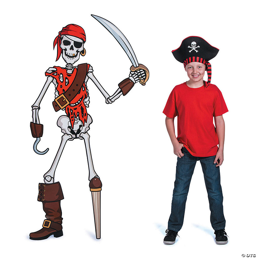 Pirate Skeleton Jointed Cutout Image