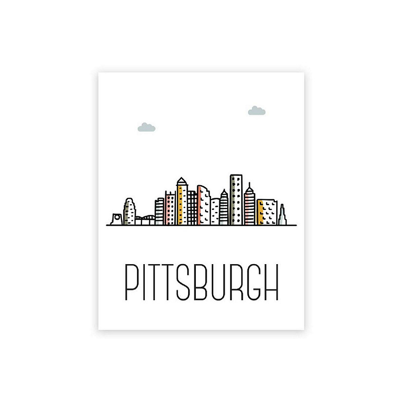 Pittsburgh Skyline Color 16x20in 1-Pack Image