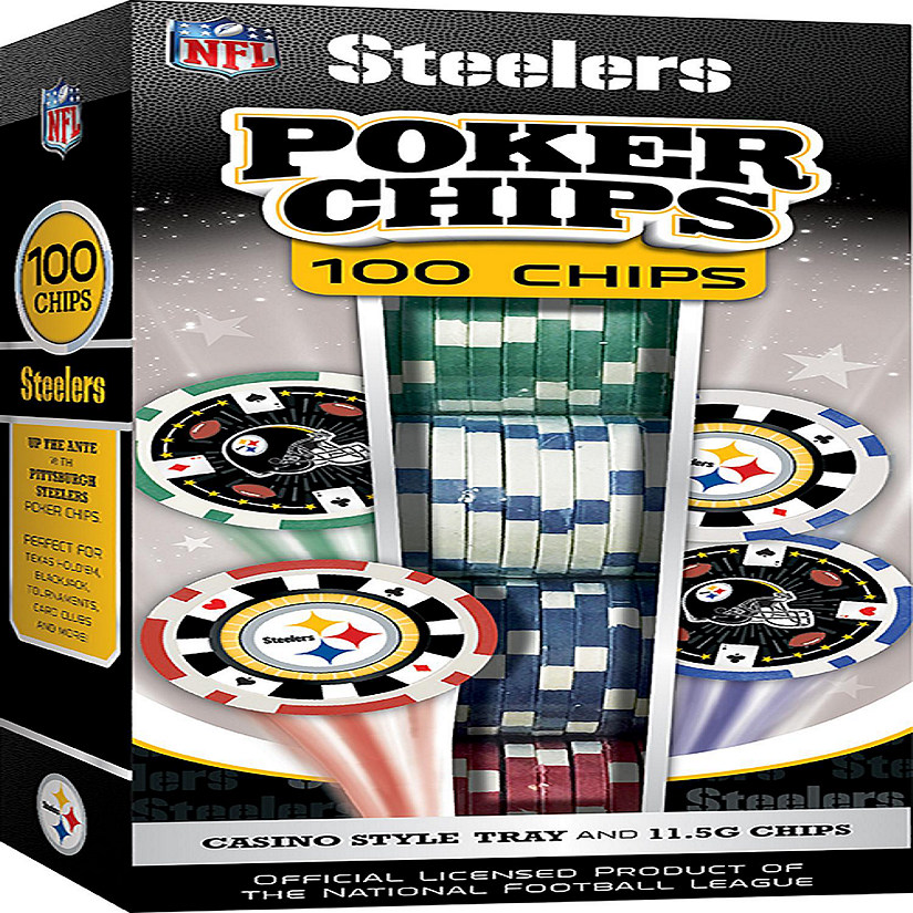 Pittsburgh Steelers 100 Piece Poker Chips Image