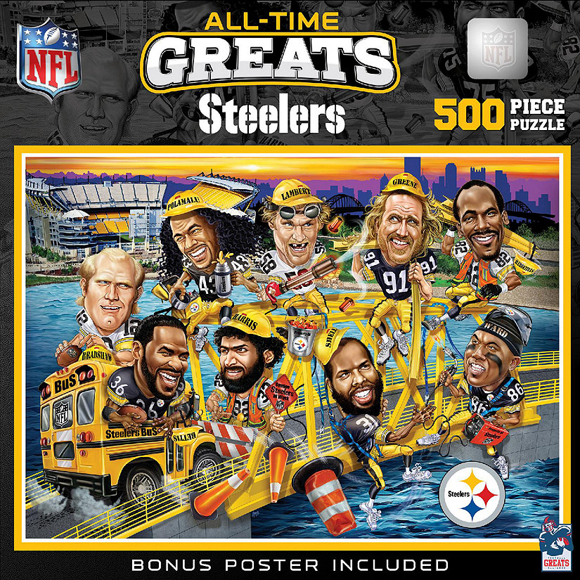 Pittsburgh Steelers - All Time Greats 500 Piece Jigsaw Puzzle Image