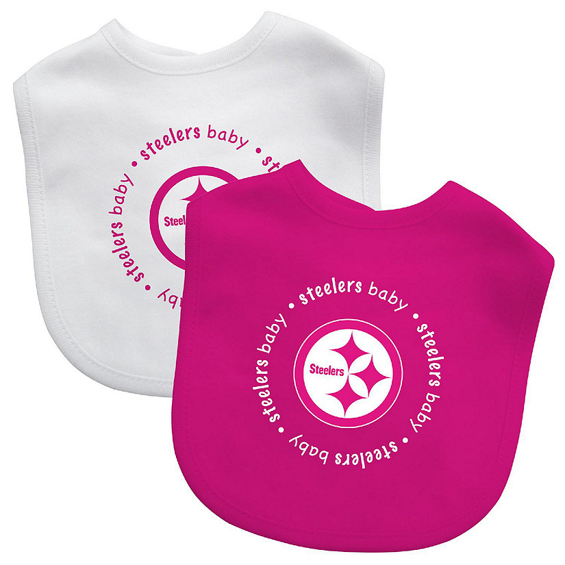 Pittsburgh Steelers - Baby Bibs 2-Pack - Pink Image