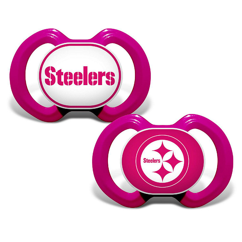 Pittsburgh Steelers - Pink Pacifier 2-Pack Image