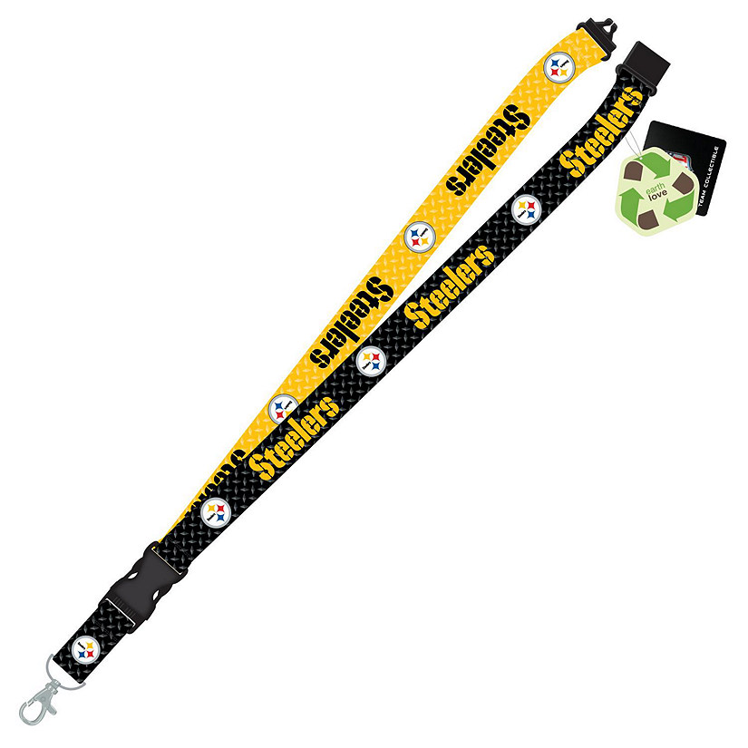 Pittsburgh Steelers RPET Sustainable Material Lanyard Image
