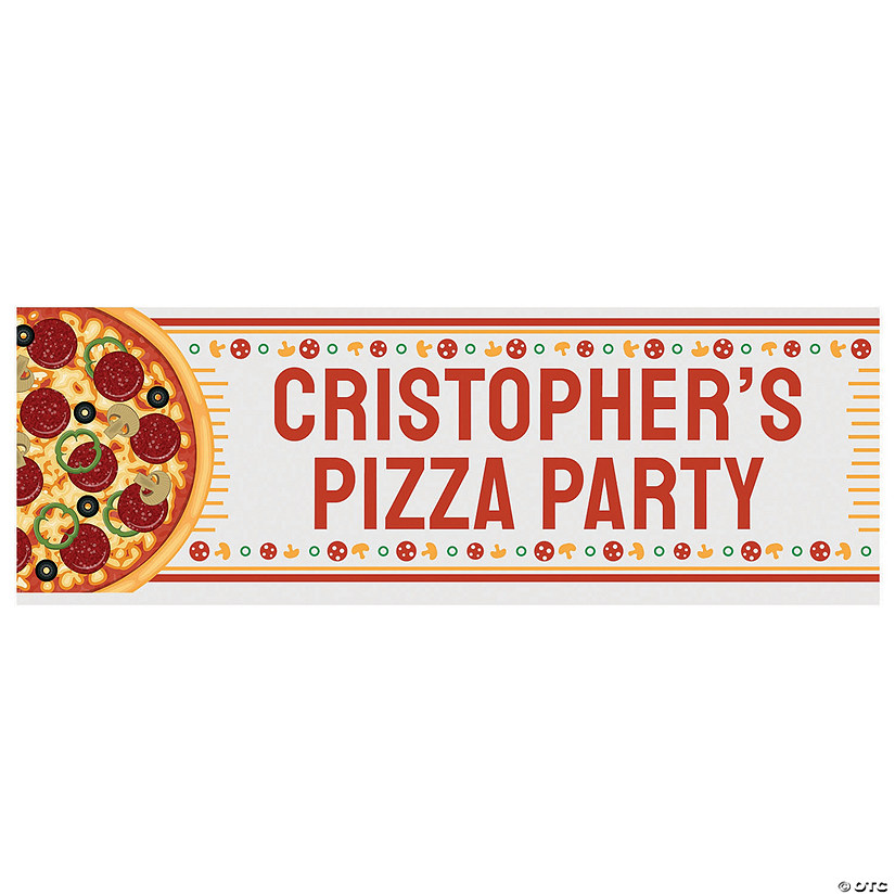Pizza Party Custom Banner Image