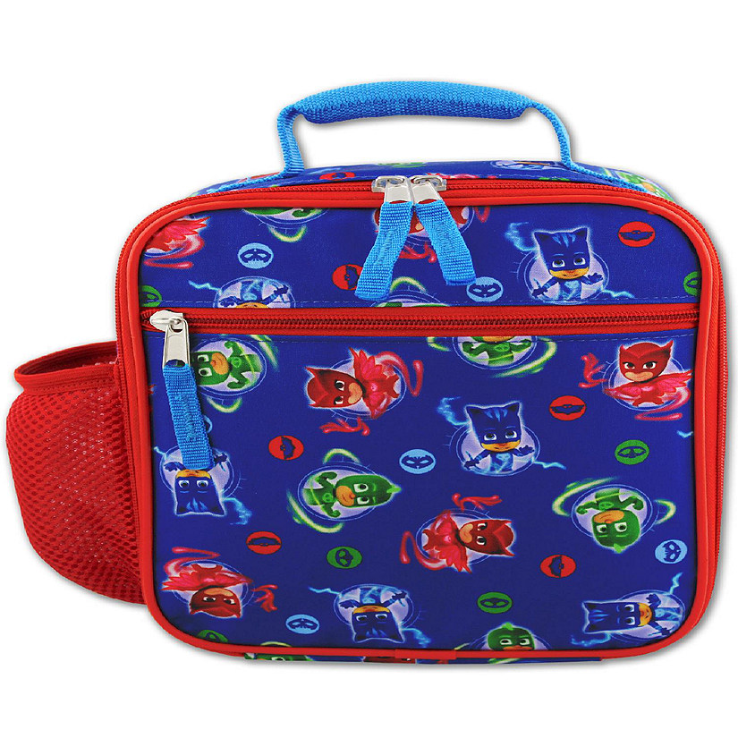 PJ Masks Boy's Girl's Soft Insulated School Lunch Box (One Size, Blue/Red) Image