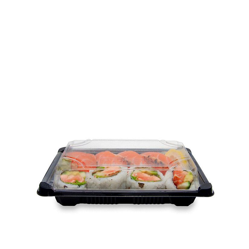 PLA Takeout Tray with Lid Combo 300 Pieces Oriental Trading