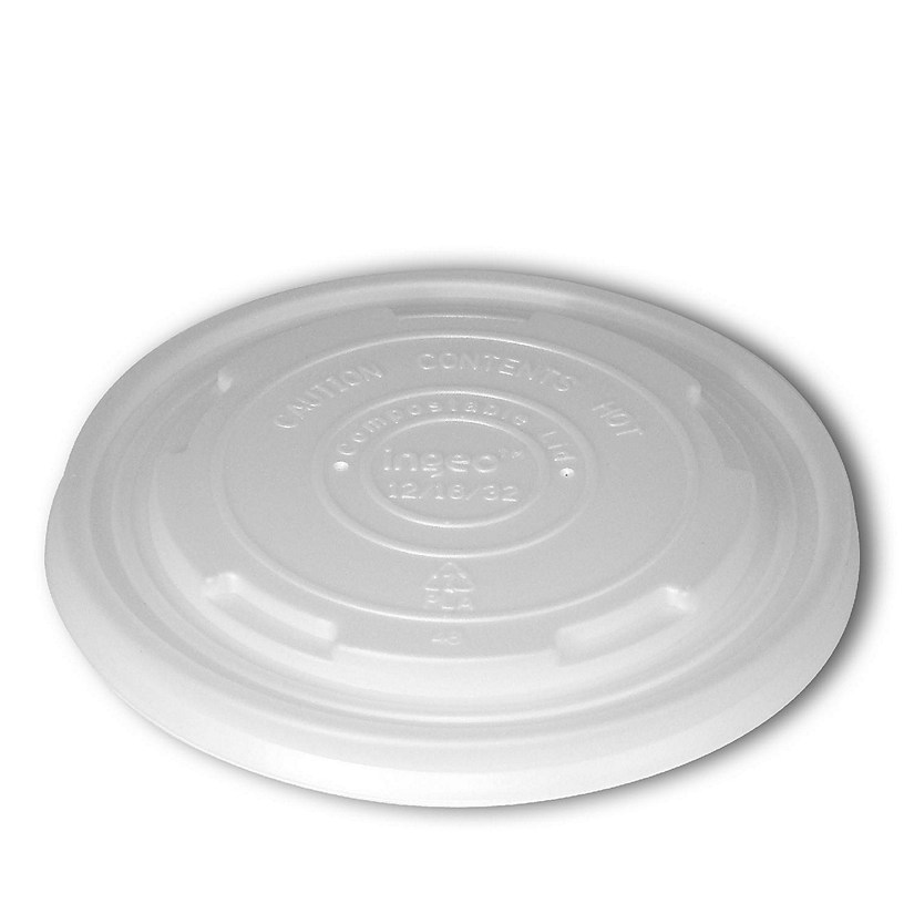 PlanetPlus 12-16-32oz Compostable Food Container Lid - 500 Pieces Image