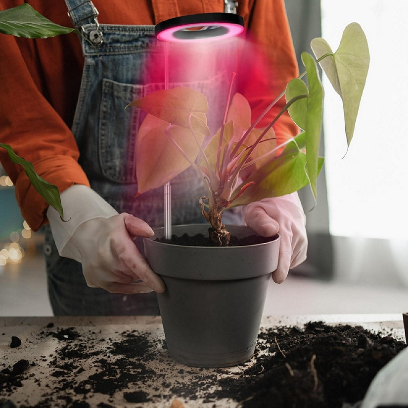 Plant Grow Light LED Full Spectrum Circle Growing Lamp with 3/9/12Hours