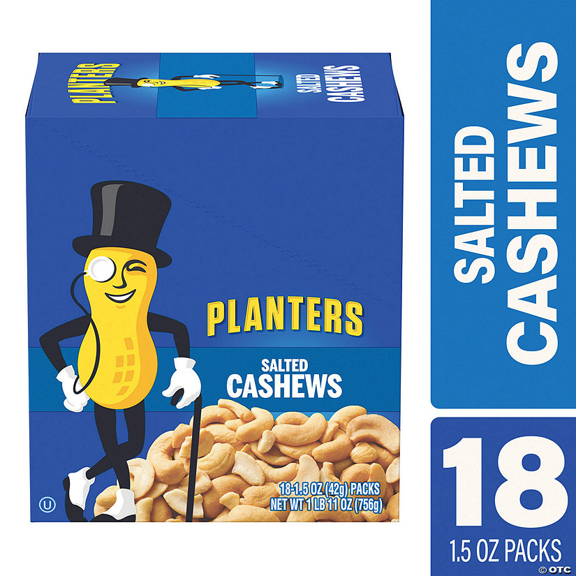 Planters Salted Cashews 1.5 oz, 18 Count Image