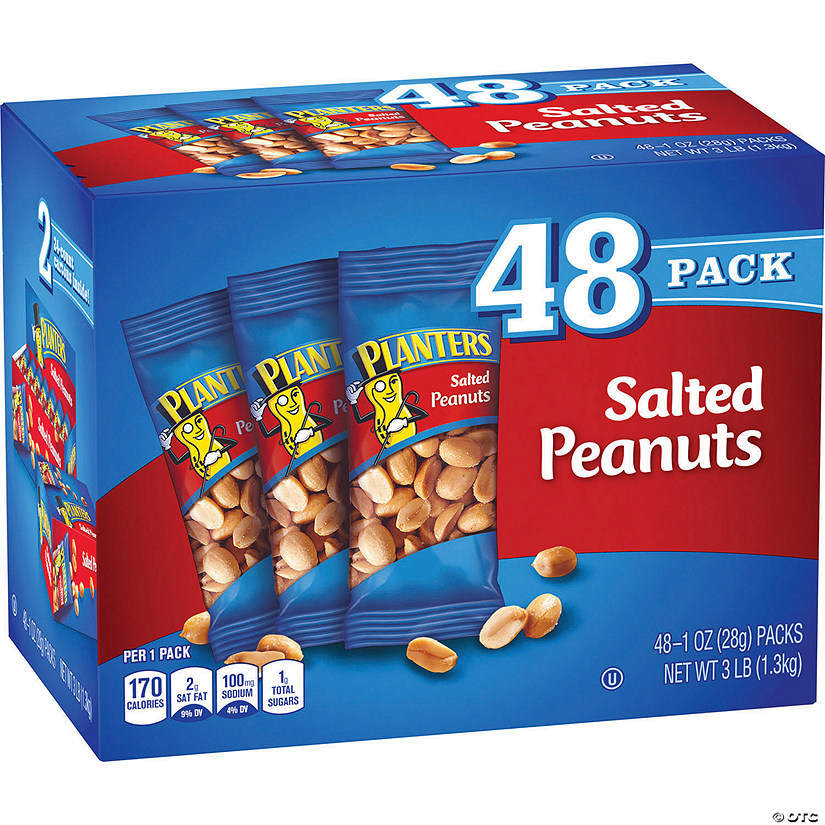 PLANTERS Salted Peanuts, 1 oz, 48 Count Image