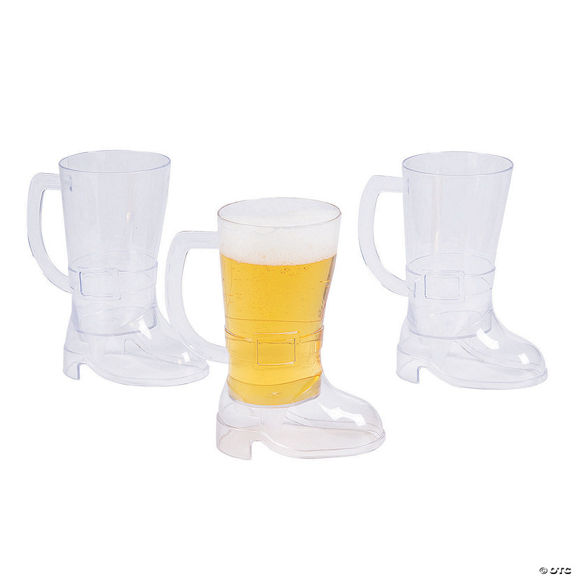Plastic Boot Beer Steins 12 Ct. Oriental Trading
