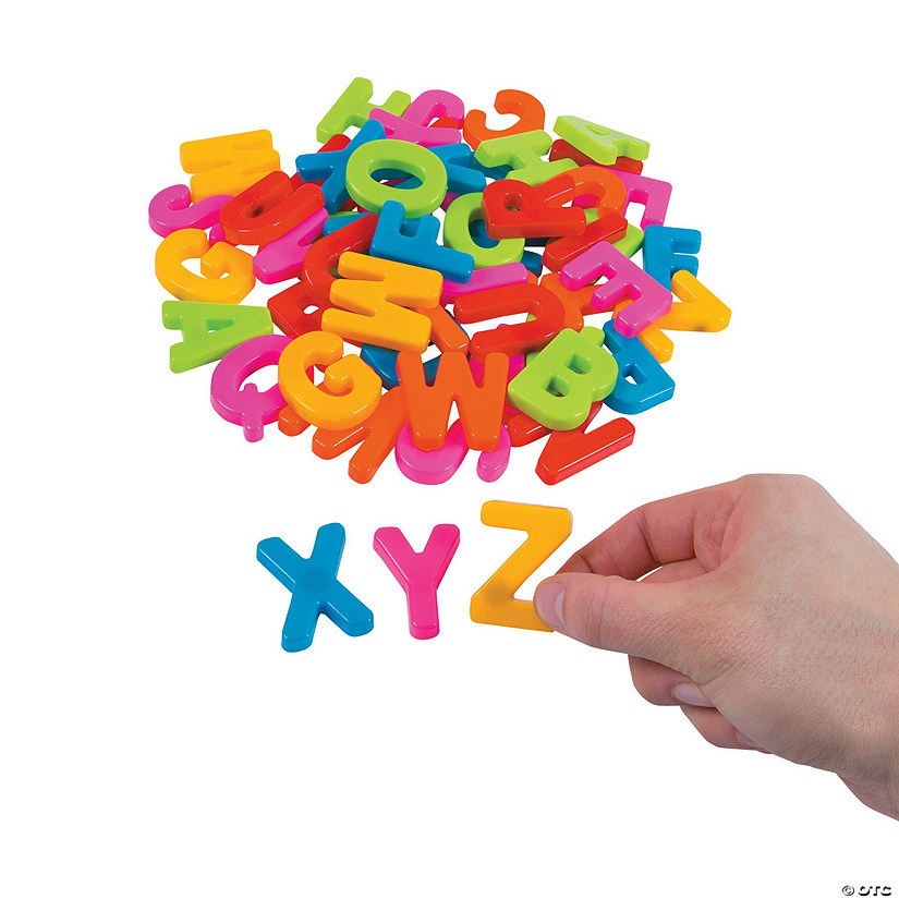 Plastic Letters Uppercase Letter Set 57 Pc.