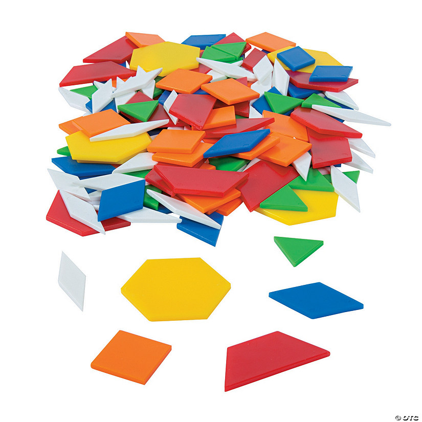 Plastic Solid Pattern Blocks Image